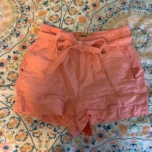 Super cute barely worn Anthro pink shorts!